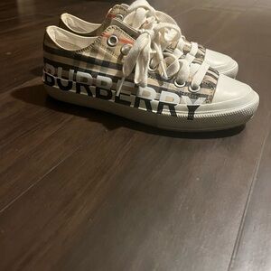 Burberry Kids' Check and White Sneakers